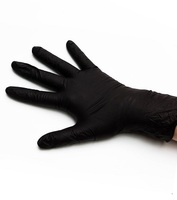 Перчатки нитриловые размер L неопудренные / нестерильные 200 шт/уп  черный