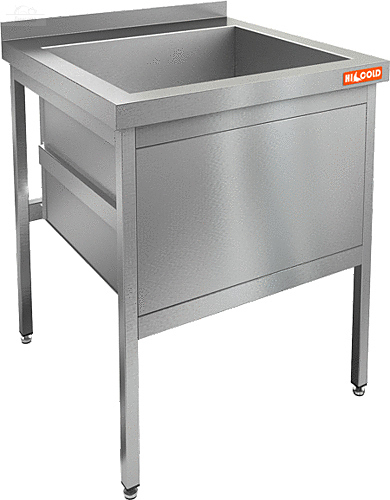 Ванна моечная 1 секц с бортом Н1МКС-7/6 HICOLD сварная профиль нерж 30х30 600х450х450 Ванна моечная 1 секц с бортом Н1МКС-7/6 HICOLD сварная профиль нерж 30х30 600х450х450