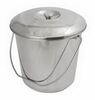 Ведро 5 л с крышкой  нерж.сталь   Weltime