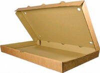 Коробка для римской пиццы 320х220 мм h50 мм  бурый