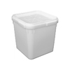 Куботейнер  23 л 340х340х320 мм сплошной PE белый