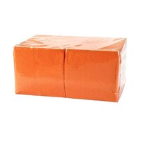 Салфетки 24х24 см 1 слой 400 шт/уп  БигПак оранжевый