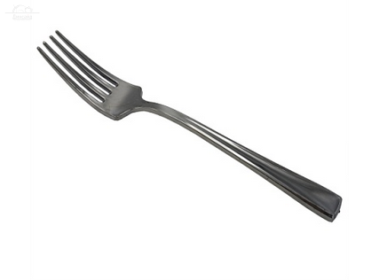 Вилка пластиковая столовая 185 мм металлик PS Вилка пластиковая столовая 185 мм металлик PS