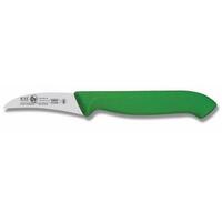 Нож для овощей 6 см зеленый изогнутый  HoReCa Icel 