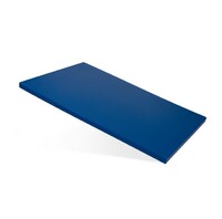 Доска разделочная 500х350х18 мм  пластик синий  KL