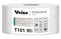 Бумага туалетная 1 слой Maxi 450 м Система Т1 натуральный Veiro Professional 