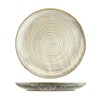 Тарелка мелкая 28 см Агава  KunstWerk фарфор матовый зеленый