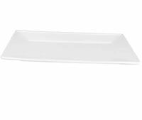 Блюдо прямоугольное 24,5x15 см   KunstWerk фарфор белый