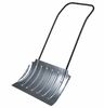 Лопата движок для уборки снега (скрепер) РусТрейд пластик 75х42 см (металлическая накладка)
