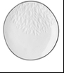Тарелка мелкая 21 см белый Foliage BILLIBARRI