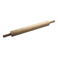Скалка деревянная 50/73 см D6,8 см с вращающимися ручками VTK