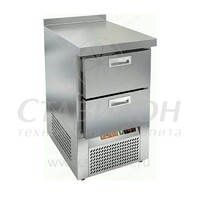 Стол холодильный GN с бортом GNE 2/TN HICOLD  -2...+10°С   2 ящика  нержавеющая сталь