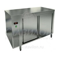 Стол тепловой островной GN TS 18 GN O HICOLD  до +65°С   2 двери-купе  нержавеющая сталь