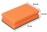 Губка для посуды МАКСИ 1 шт/уп  140х85х45 мм Donna-Bella