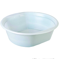 Миска пластиковая 500 мл D170 мм суповая для СВЧ  белый PP Полимерпласт