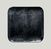Тарелка квадратная 22х22 см   Karbon RAK PORCELAIN фарфор черный