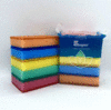 Губка для посуды МАКСИ 5 шт/уп разноцветный Прайд, 100х70х25 мм