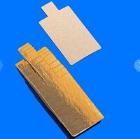 Подложка 100х65 мм H0,8 мм золото односторонее с держателем