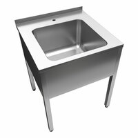 Ванна моечная цельнотянутая 1 секц с бортом АВЦРБ-1-06070-44-П4БО Astropit 400х400х250   ПН 40х40 без обвязки  разборный с фартуком