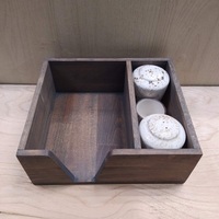 Ящик для сервировки деревянный 210х180 H80мм 2х секционный бук цвет заказчика