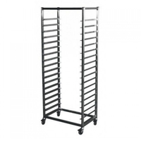 Тележка-шпилька для гастроемкостей  GN1/1  18 ур  085 мм между ур  нержавеющая сталь  372х540х1700