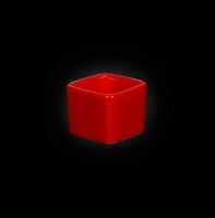Соусник квадратный 60 мл 5х5 см, H4,1 см  Corone красный KL