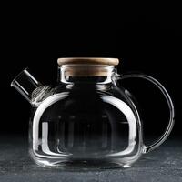 Чайник 1000 мл  стекло с фильтром  Эко Magistro