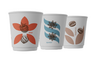 Стакан бумажный 200/250  мл D80 мм  Гармония ( микс 3 диз)  дизайн двухслойный 