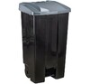 Контейнер для мусора 110 л с педалью на колесах пластик  М-пластика