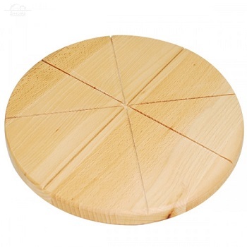 Доска для пиццы 260х20 мм 6 сегментов бук Доска для пиццы 260х20 мм 6 сегментов бук