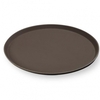 Поднос прорезиненный круглый 40 см коричневый KMC 04080633