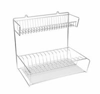 Сушилка для посуды  настольно-настенная 41Х29Х39,5см с поддоном оцинков.    