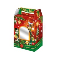 Коробка для подарка 1 кг Дед Мороз с окном