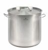 Кастрюля 100 л D50, Н50 см нерж.сталь с крышкой Luxstahl 