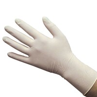 Перчатки смотровые медицинские размер ХL опудренные / нестерильные 50 пар/уп  белый латекс