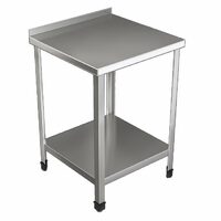 Стол производственный с бортом  нержавеющая полка  уголок нержавеющая сталь  разборный    500х600х850
