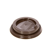 Крышка для стакана с клапаном D90 мм   коричневый PS Протэк