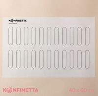 Коврик силиконовый 60х40 см  -40 до +230 Эклер KONFINETTA 