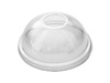 Крышка купольная D95 мм с отверстием прозрачный РЕТ Стиролпласт