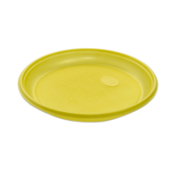 Тарелка пластиковая D170 мм десертная желтый PS ИнПл