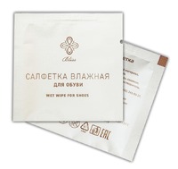 Салфетка влажная для обуви "Bliss" 6х6 см Цитрус