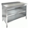 Стол тумба без дверей  с бортом      нержавеющая сталь  1100х700х870