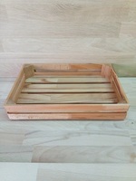 Ящик для сервировки деревянный 30х20х5см  реячный бук
