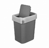 Контейнер для мусора 25л с плавающей крышкой 333x269x457   "SMART BIN" серый