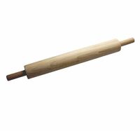 Скалка деревянная 50/73 см D7 см с вращающимися ручками бук (274)