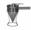 Воронка-дозатор для кондитерских изделий нерж.сталь с подставкой  1,2 л D8 мм KL