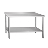 Стол производственный с бортом СПРП-6-7 Н Абат полка нерж АСС  нерж сталь