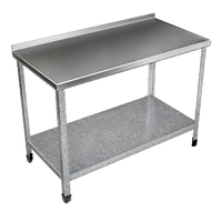 Стол производственный с бортом  оцинкованная полка  уголок оцинкованная сталь  разборный    1100х800х850  НЕСТ