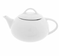 Чайник 900 мл Royal White TUDOR  фарфор белый