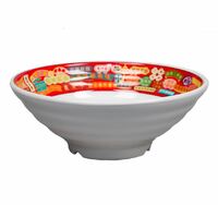 Салатник 600 мл D17,5 см H6,6 см меламин Паназия P.L. белый, красный